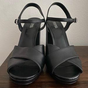 Michael Kors size 8M black high heel sandals